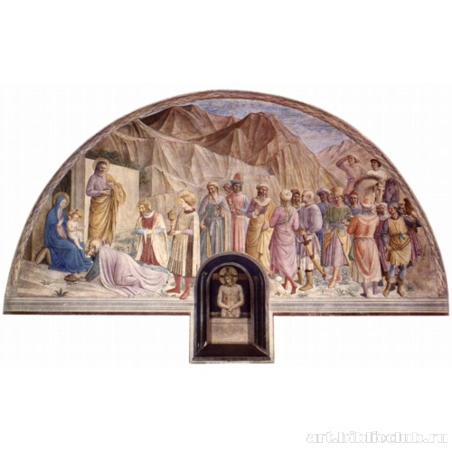 Цикл фресок доминиканского монастыря Сан Марко во Флоренции, сцена: Поклонение волхвов