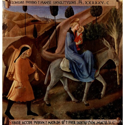 Цикл сцен из жизни Христа для посудного шкафа. Бегство в Египет