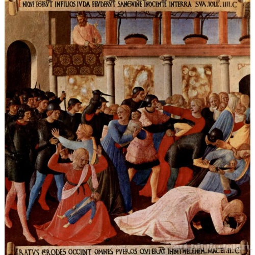 Цикл сцен из жизни Христа для посудного шкафа. Избиение младенцев