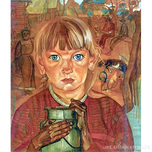 Девочка с бидоном