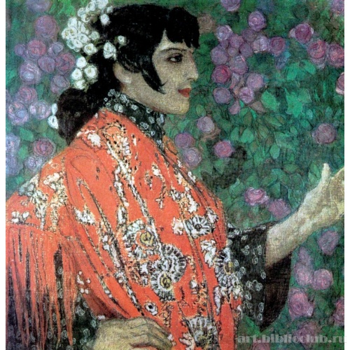 Испанка в красной шали