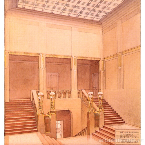 Эскиз проекта перестройки великокняжеского музея в Веймаре