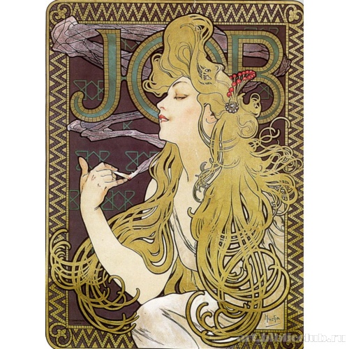 Рекламный плакат папиросной бумаги «Job»