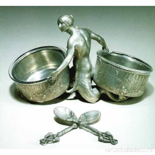 Солонка и перечница с ложечками «Русалка»