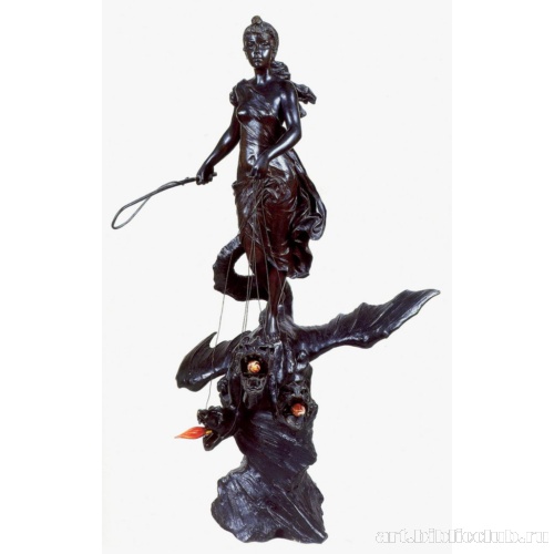 Лампа «Нимфа верхом на трехглавом драконе»