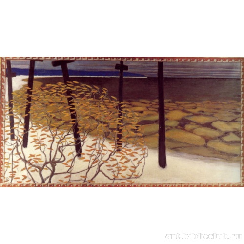 Пять крестов осенью. Эскиз для фрески мавзолея Юселиуса