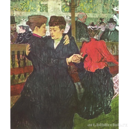 В Мулен-Руж. Две танцующие женщины