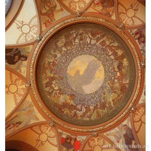 Плафон в гостиной Пражского Муниципалитета
