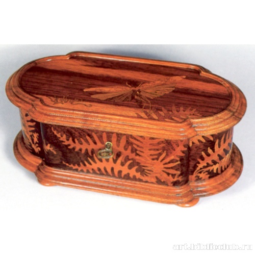 Шкатулка с папоротником и насекомым