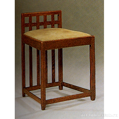 Стул для переодевания в «Синей спальне» мисс Кранстон, Хилл хаус, Глазго