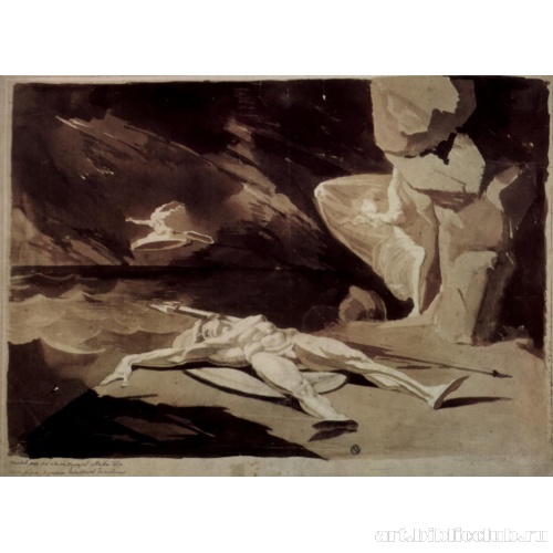 Фетида оплакивает мертвого Ахилла