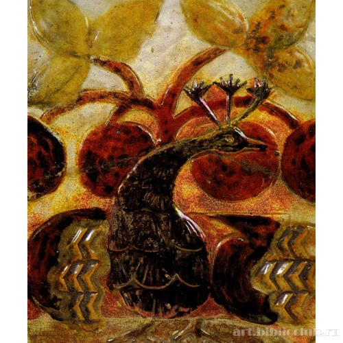 Изразец «Павлин»