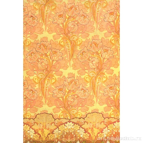 Ткань с узором из тюльпанов