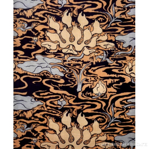 Набивной рисунок на хлопчатобумажной ткани