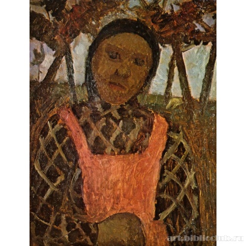Крестьянский ребенок в розовом переднике