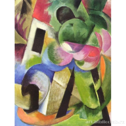 Малая композиция (II) (Дом с деревьями)