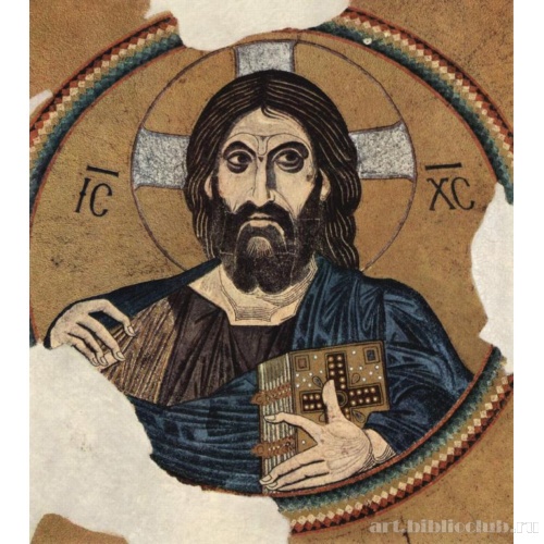 Христос Вседержитель. Мозаика из церкви в Дафни
