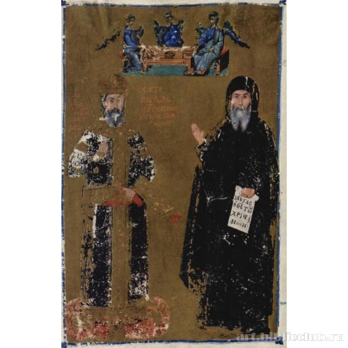 Богословские труды императора Иоанна VI Кантакузина. Двойной портрет императора