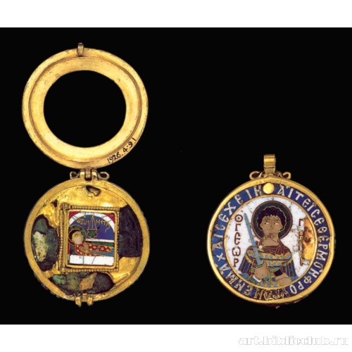 Энколпион со свв. Георгием и Димитрием. Лондон, Британский музей