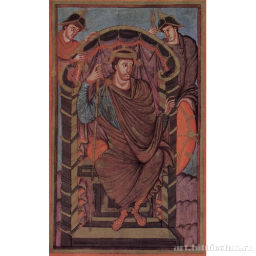 Евангелие Лотаря. Портрет короля Лотаря