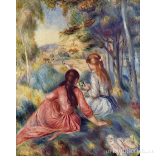 Девушки на лугу