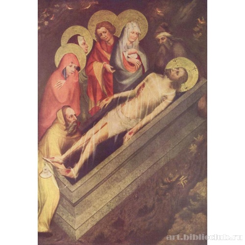 Алтарь из Виттингауэра, лицевая часть. Положение во гроб