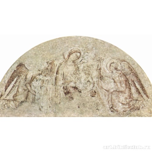 Фрески из церкви Нотр-Дам-де-Дом в Авиньоне. Мадонна с ангелами