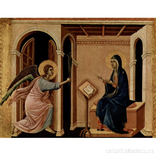 Алтарь со сценами Успения Марии: Благовещение