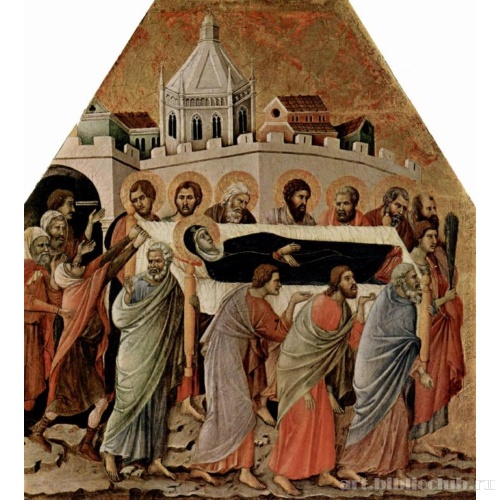 Алтарь со сценами Успения Марии: Погребение Марии