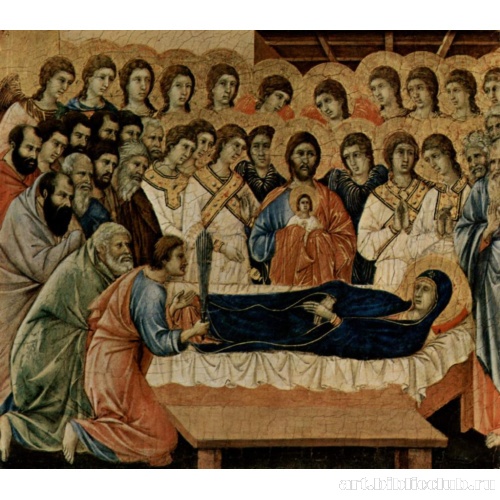 Алтарь со сценами Успения Марии: Успение Марии