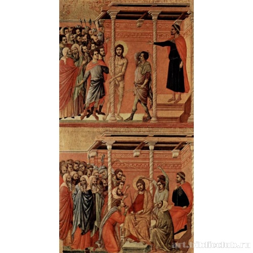 Регистр со сценами Страстей Христовых: Бичевание и Коронование терновым венцом