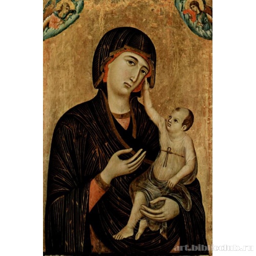 Мадонна ди Креволе, Мадонна на престоле и два ангела