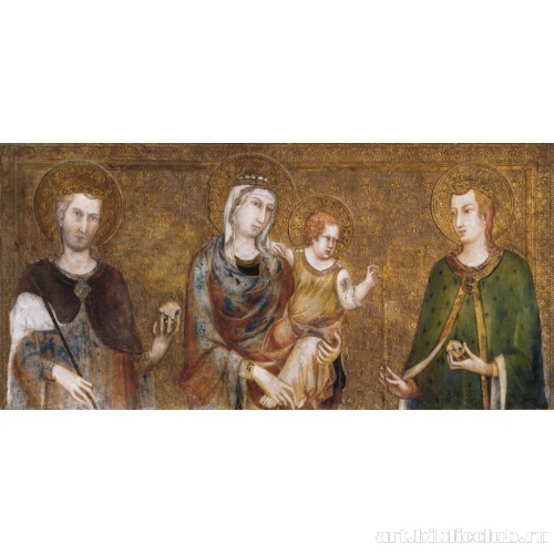 Мадонна с младенцем и двумя волхвами