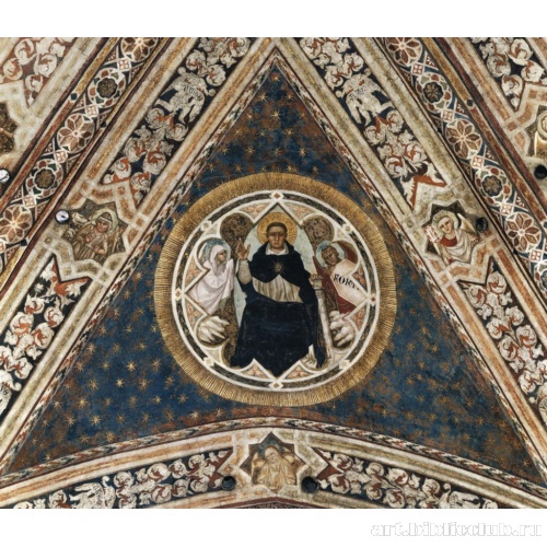 Святой Фома Аквинский между аллегориями Надежды и Силы