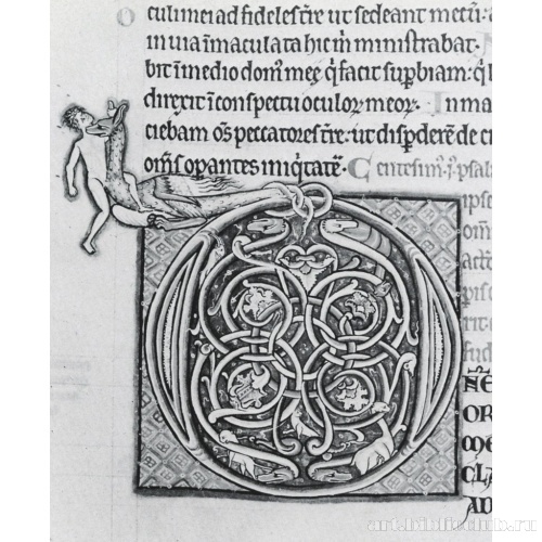 Псалом 101, Орнаментальная заглавная буква «D»