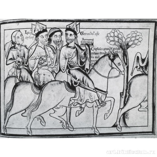 Епископ возвращается домой, Германус несет реликварий с кровью Св. Альбана