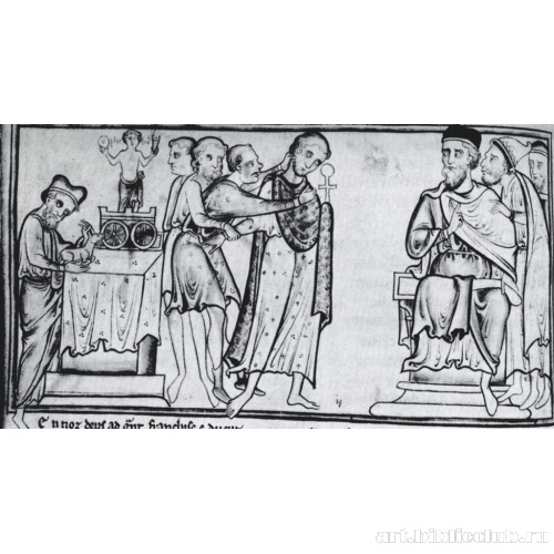 Язычники пытаются заставить Св. Альбана поклоняться Идолу