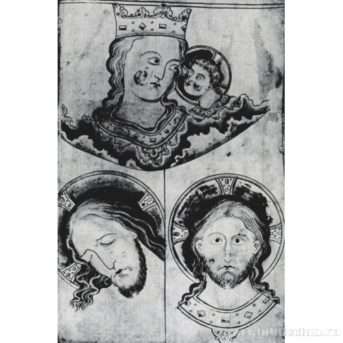 Мадонна с Младенцем, Две головы Иисуса Христа