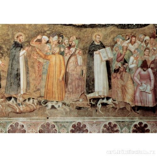 Аллегорическое изображение ордена доминиканцев. Деталь сцены проповеди