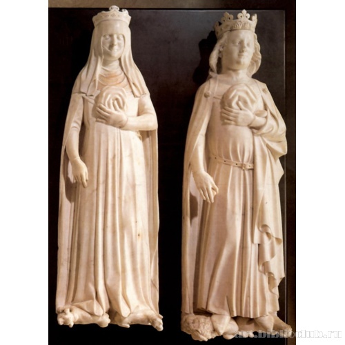 Жизаны с гробниц Жанны д'Эвре и Карла IV