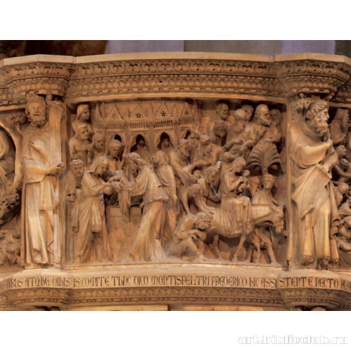 Бегство в Египет, деталь балюстрады