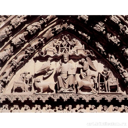 Южный портал трансепта, тимпан