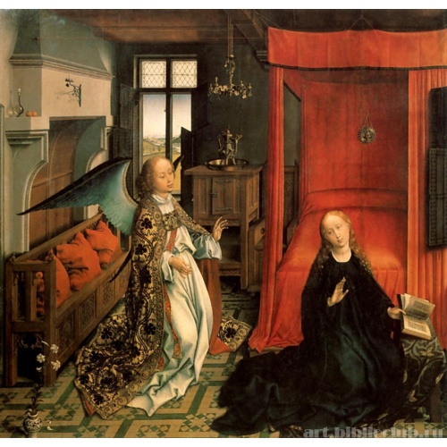 Триптих Благовещение, центральная часть