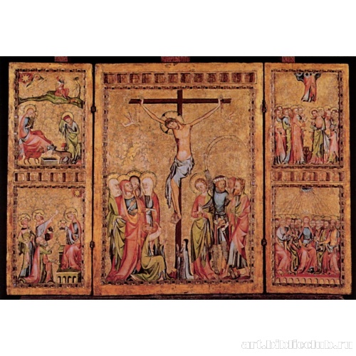 Распятие Христа и сцены из жития святого Акакия (Ахатия)