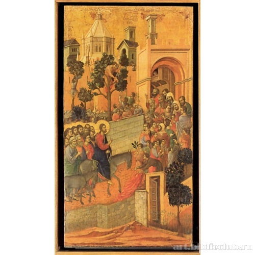 Въезд Христа в Иерусалим из сцен «Страстей господних»