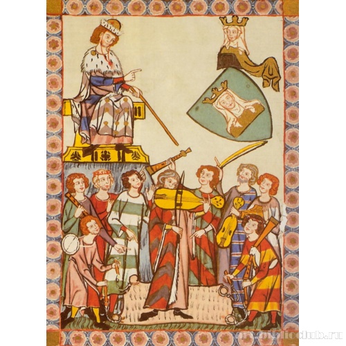 Генрих Фрауенлоб, дирижирующий своим оркестром, из «Миннезингеров