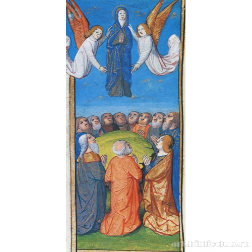 Коронование Богородицы. Фрагмент