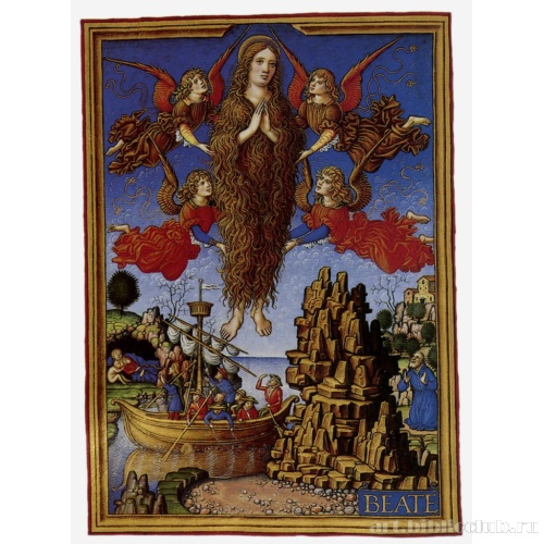 Ангелы несут по воздуху Св. Марию Магдалену