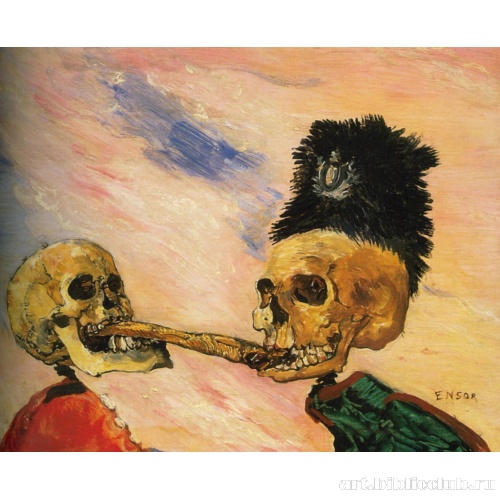 Скелеты вырывают друг у друга копченую селедку