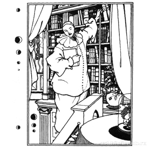 Эскиз обложки и корешка для книг из серии «Библиотека Пьеро»